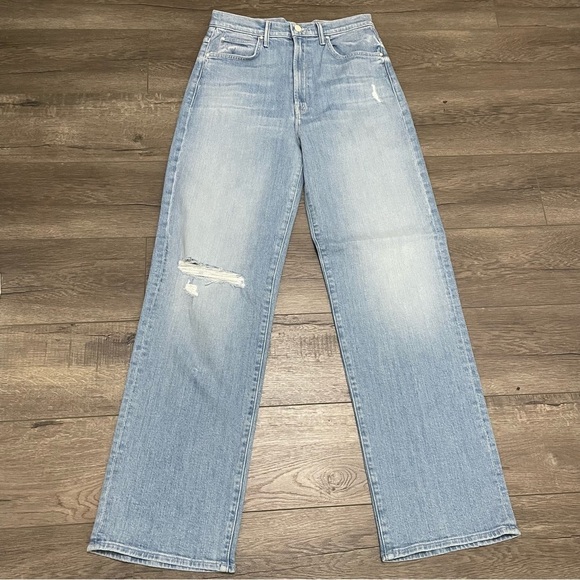 Mother High Waisted Tunnel Vision Sneak Sippin Sweet Tea Blue Jeans Sz 28 NWOT - Picture 2 of 12